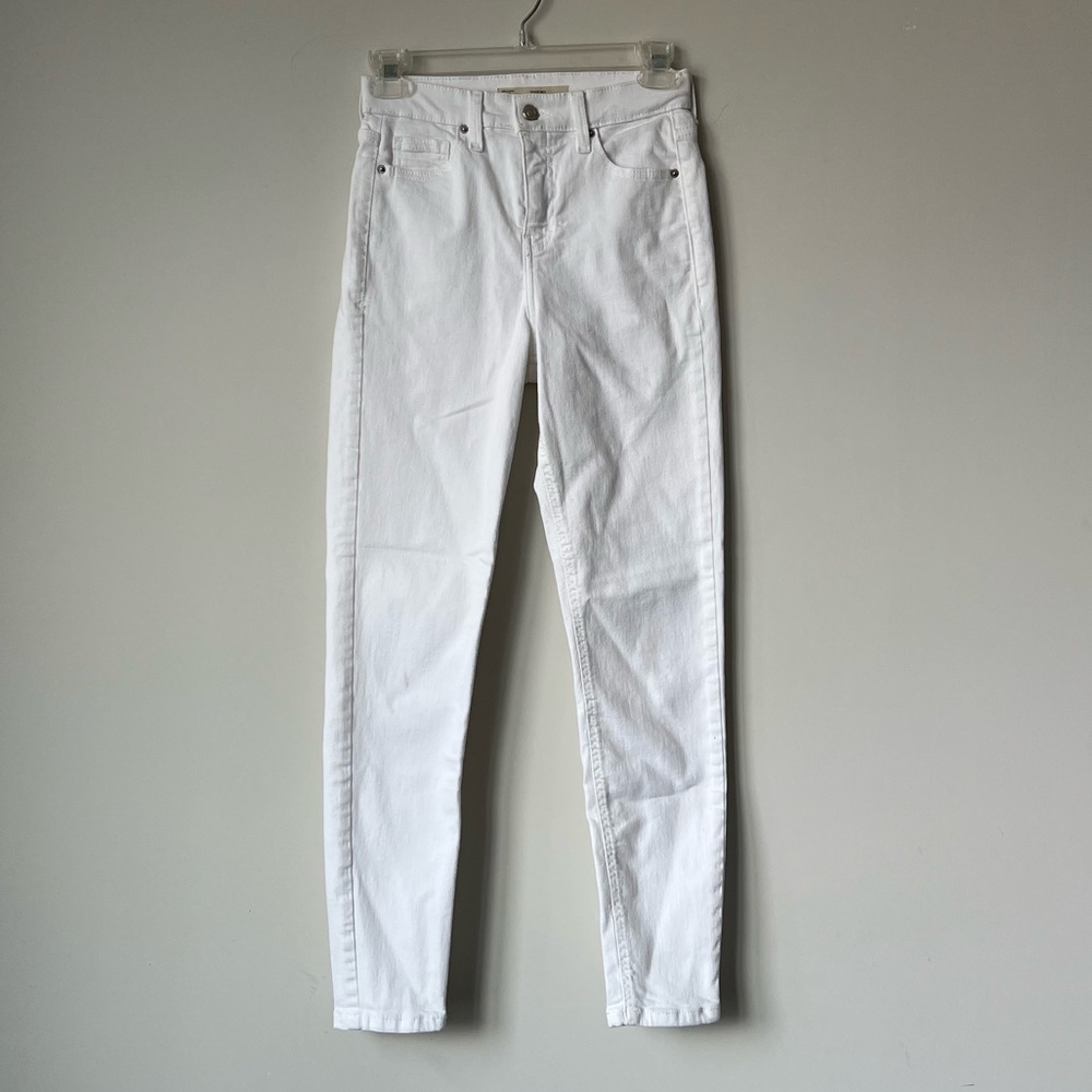 TOPSHOP | MOTO JAMIE WHITE HIGH RISE SKINNY JEANS